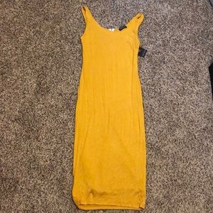 Mustard Slim Dress